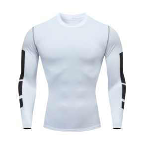 Magliette a Compressione da Uomo a Maniche Lunghe, T-Shirt da Palestra, Top da Corsa, Maglia Intima Sportiva Traspirante - Product Image 2