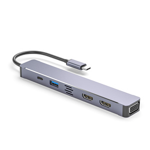 Type-C拡張ドック 5ポート多機能モバイルフォン/ラップトップドッキングステーション デュアルHDTV 4K VGA USB3.0 PD100W ディスプレイ 在庫あり - Product Image 5