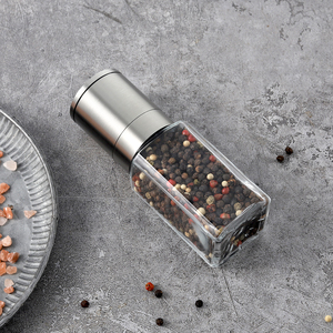 100Ml Xách Tay <span class=keywords><strong>Mini</strong></span> Hạt Tiêu Máy Xay Với Lọ Thủy Tinh Thép Không Gỉ Gia Vị Nhà Máy Gốm Burr Muối Và Hạt Tiêu Máy Xay - Product Image 6