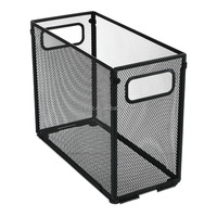 Plateau à documents multifonctionnel, organisateur de bureau avec rangement en maille métallique, design pliable pour boîte aux lettres et classeur de magazines à domicile