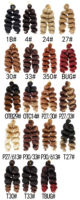 Extensions synthétiques tressées pré-étirées 150g, style queue de cheval, ondulations lâches, boucles spirales, boucles françaises au crochet, teintes, haute qualité