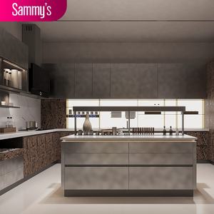 Gabinetes de Cocina Modulares Personalizados con Encimera de Vidrio, Diseño Moderno, Construcción Ecológica en Madera - Product Image 1