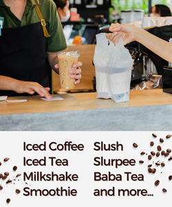 แก้วพลาสติกใสแบบมีฝาปิด ขนาด 8 ออนซ์ 12 ออนซ์ สำหรับกาแฟเย็น มัทฉะลาเต้ แบบนำกลับบ้าน ผลิตตามสั่ง ปราศจากสาร BPA - Product Image 5