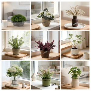 Faux Pink <strong>Mum</strong> White Daisy Bouquet in Matte White Pot Mini Artificial Floral Small Potted Faux Flowers for Office Desk - Product Image 5