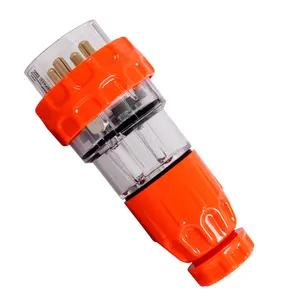 Manufacturer 3P+N+E 5 Poles 500V/32A IP66 Electrical Industrial Waterproof SAA Australia Flat Power Plug