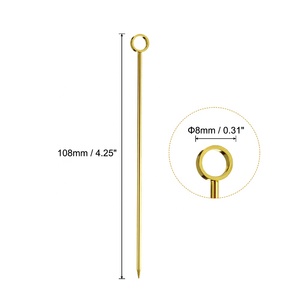 ไม้เสียบค็อกเทลสแตนเลสเกรดอาหาร ขนาด 4.25 นิ้ว สำหรับมาร์ตินี่ ผลไม้ เครื่องดื่ม มะกอก และตกแต่ง - Product Image 6