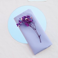 Serviette de table carrée moderne en coton et polyester 40x40cm, couleur unie, réutilisable pour hôtel, mariage, fête, restaurant, décoration de table