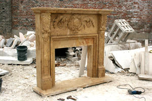 Chimenea de mármol moderna francesa antigua Chimenea de estilo <span class=keywords><strong>romano</strong></span> antiguo europeo personalizado para casas de lujo - Product Image 5