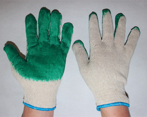 Suncend Guantes DE TRABAJO recubiertos de látex amarillo liso polialgodón baratos - Product Image 3