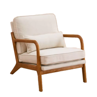 Fauteuil inclinable moderne pliable Accent Home Furniture Factory Direct en bois et cuir pour salon, chambre et appartement