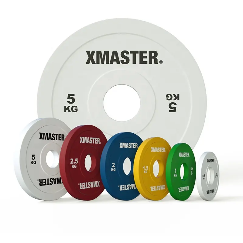Xmaster iwf equipamento de fitness da placa de borracha de mudança de competição