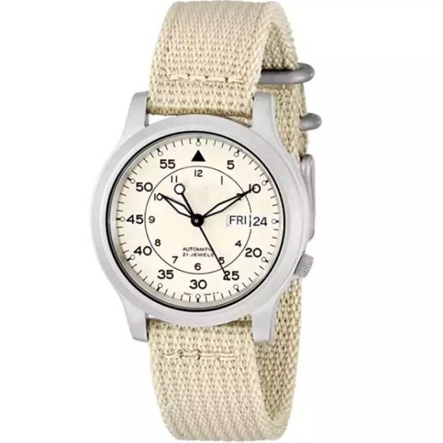 Men's Vintage Military Field Watch Alloy Case Fabric Strap Water Resistant 3BAR OEM/ODM Factory Customized