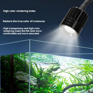 Luz <span class=keywords><strong>LED</strong></span> de <span class=keywords><strong>acuario</strong></span> escénico de plástico ecológico moderno para patio al aire libre, sala de estar, caja de atenuación de enfoque Variable, embalaje - Product Image 5
