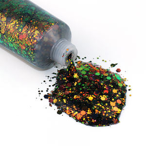 Creme Corporal Holográfico Vegano à Prova d'Água com Logo Privado GP, Glitter Chunky Cosmético para Rosto e Cabelo - Product Image 4