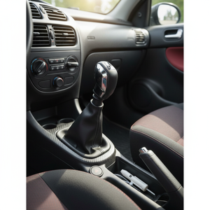 Pommeau de levier de vitesse pour Peugeot 206 Sport avec finition brillante, y compris le soufflet, fabriqué en TR - Product Image 3