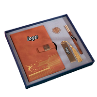 Ensemble de quatre pièces de style preppy avec boucle de fenêtre en bronze antique, marque-page pour carnet, pince à livre, bloc-notes et coffret cadeau créatif
