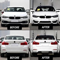 Kit carrosserie style M3 pour BMW Série 3 F30 F35 2013-2018 – Améliorez votre véhicule avec le pare-chocs avant et arrière, les jupes latérales, le spoiler avant et arrière, et le becquet arrière style F80 M3