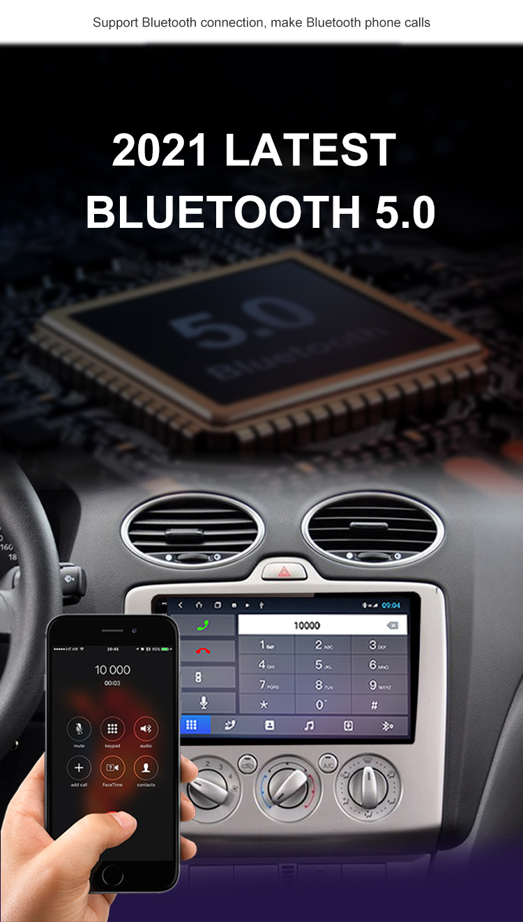 9 Inch Android Car Player For Ford Focus Exi AT 2004 2005 2006 2007 2008 2009 2010 2011 GPS Navigation Radio multimedia