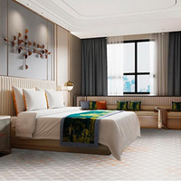 Moquette commerciale moderne tuftée sur mesure pour hôtel, en nylon imprimé, durable, pour chambre à coucher, de mur à mur