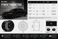 Nuevas Llantas de Aleación Personalizadas ZL para Mercedes-Benz Clase S W223 19-22, 20 Pulgadas, Forjadas en Aluminio Monobloque, Diseño de Malla, ET 35mm