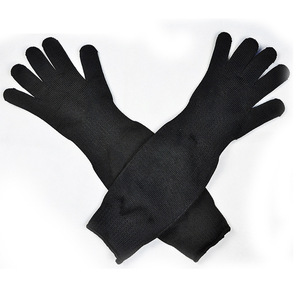 Manchons <span class=keywords><strong>de</strong></span> <span class=keywords><strong>protection</strong></span> anti-coupure <span class=keywords><strong>de</strong></span> niveau 5 fournis par le fabricant <span class=keywords><strong>Gants</strong></span> <span class=keywords><strong>de</strong></span> <span class=keywords><strong>protection</strong></span> longs en fil d'acier résistant à l'usure - Product Image 4
