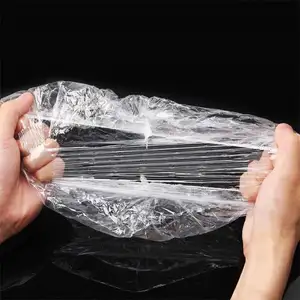 100pc Disposable Cling Film Cover Household Refrigerator Food Fruit Preservation Cover Dust-proof Plastic Fresh-keeping Cover