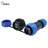 Équipement d'événement d'éclairage de scène extérieur SP13 Connecteur circulaire étanche à 5 broches IP68 Prise électrique robuste PA66