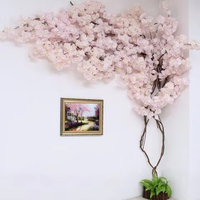 Maßgefertigter Künstlicher Kirschblütenbaum, Plastikblumen Realistisch Langlebig für Hochzeit Gartendekoration für Zuhause