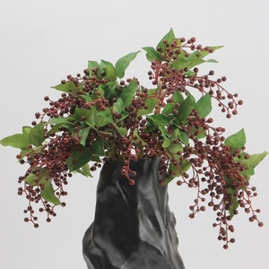 Bền Phong Cách Nhân Tạo Mỹ Pokeweed Bất Cảm Ứng <span class=keywords><strong>Phytolacca</strong></span> Hoa Sắp Xếp Trong Nhà Treo Tốt Nghiệp Giáng Sinh - Product Image 4