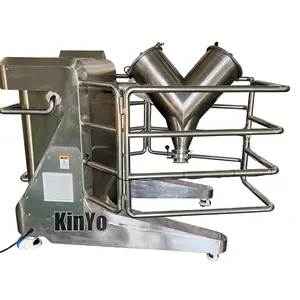 KinYo 4 in 1 small mix blender V blender Double Cone powder mixing range da 20L a 80L