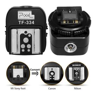 Adaptateur de griffe porte-accessoire Pixel TF-334 pour Sony A7S A7R3 <span class=keywords><strong>A7R5</strong></span> <span class=keywords><strong>A7M4</strong></span> A6300 A6700 – Convertit vers flash Canon Nikon Yongnuo Speedlite - Product Image 1