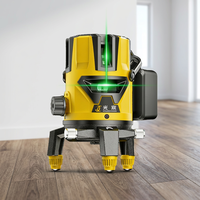 Niveau laser vert haute visibilité, étanche IP54, auto-nivelant, pour travaux de pose murale et de carrelage