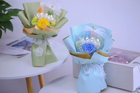 Bouquet de roses éternelles artisanales en gros, coffret cadeau, fleurs éternelles pour la Saint-Valentin, la fête des mères, le Nouvel An, Noël, offre OEM
