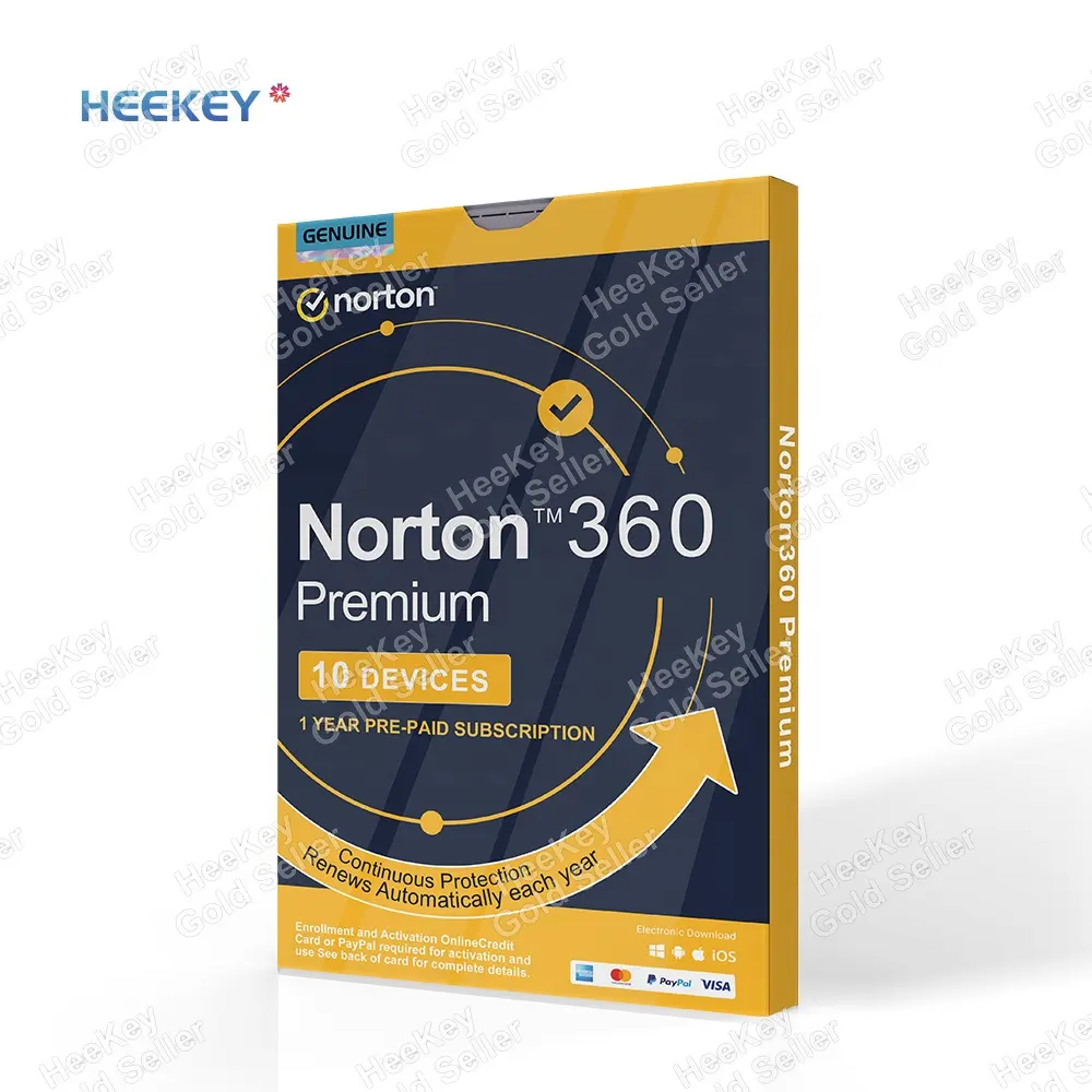 Norton 360 cao cấp 2023 10 thiết bị 1 năm chính toàn cầu phổ giấy phép Phần mềm bảo mật chống virus
