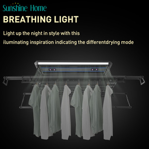 Séchoir à linge électrique intelligent pliable en aluminium pour intérieur, avec chauffage et télécommande, idéal pour la maison et le <span class=keywords><strong>balcon</strong></span> - Product Image 4