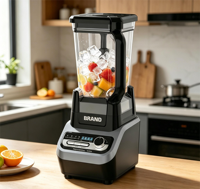 Blender Auto-IQ High Power 1500W Profesional Pembuat Es Krim & Jus dengan Tombol IC