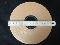 Bande de cerclage d'argent brun 20mm, bande de liaison de monnaie, machine de cerclage de billets, rouleau de papier kraft utilisé