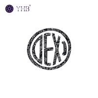 Logo personnalisé en strass avec motif de réparation sans transfert thermique, motifs thermocollants pour vêtements