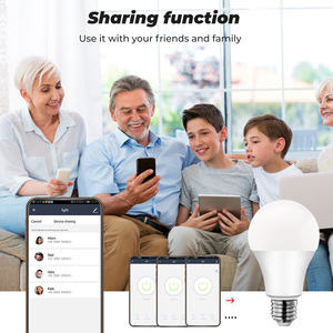 Ampoule LED intelligente WiFi Tuya E27 10W 1000LM RGB à intensité variable avec minuterie, application, Alexa, <span class=keywords><strong>Google</strong></span> <span class=keywords><strong>Home</strong></span> - Product Image 4