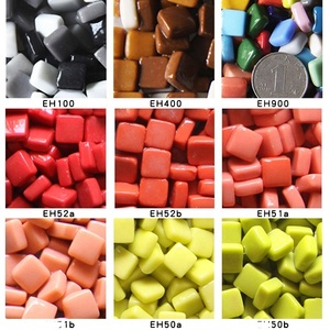Mosaïque <span class=keywords><strong>en</strong></span> verre recyclé de forme carrée de 1,2 cm x 1,2 cm, mosaïque <span class=keywords><strong>en</strong></span> vrac <span class=keywords><strong>pour</strong></span> bricolage, loisirs créatifs, matériel artisanal - Product Image 4