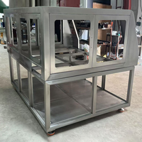 Fabrication sur mesure de châssis de machines en tôle OEM, boîtiers d'équipements en acier inoxydable, service de soudage