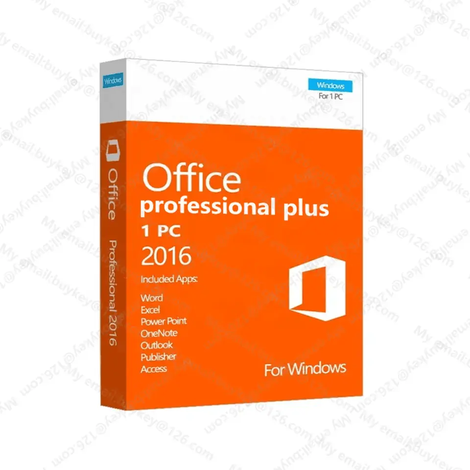 MS Office 2016 pp 100% הפעלה מקוונת 5pc office 2016 pro פלוס מפתח 5pc
