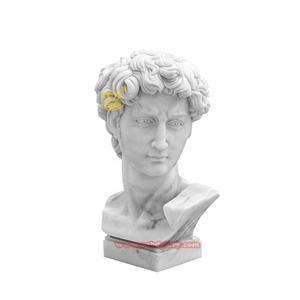 Statues de bustes pour hommes grecs en <span class=keywords><strong>marbre</strong></span> pour villa d'hôtel, sculptées à la main, design moderne, pour le salon et la décoration de jardin. - Product Image 5