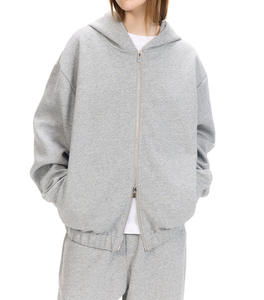 <span class=keywords><strong>Sweat</strong></span>-shirt surdimensionné en coton spatial à double couche 380G, <span class=keywords><strong>sweat</strong></span>-shirt à fermeture éclair pour homme et femme, automne/hiver - Product Image 5