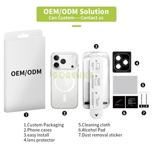 Miếng dán màn hình cường lực trong suốt HD bán buôn, dụng cụ dán dễ dàng cho điện thoại iPhone, Samsung, Xiaomi - Product Image 6