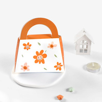 Boîtes à chocolat personnalisées pour faveurs de mariage ou de baby shower, 50 pièces, avec impression florale, auto-assemblables, emballage alimentaire sûr pour bonbons et friandises