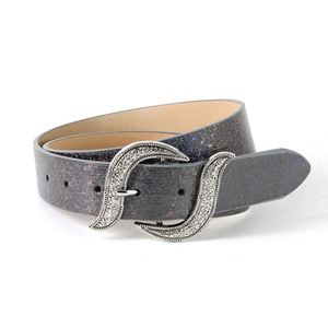 Cinturón Occidental <span class=keywords><strong>con</strong></span> Pedrería Brillante y <span class=keywords><strong>Diamantes</strong></span> Cómodos para Vaqueros y Vaqueras, Hebilla <span class=keywords><strong>de</strong></span> <span class=keywords><strong>Diseño</strong></span> para Jeans Hecha <span class=keywords><strong>de</strong></span> Aleación Resistente - Product Image 3