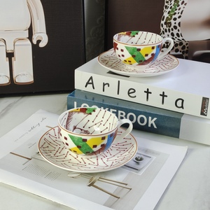 Manufacturer Direct Sales of European Style Luxury Bone China <b>Mugs</b> and Tea Cup Saucer <b>Set</b> - Product Image 2
