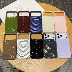 เคส3D เรียบสุดหรูชุบด้วยไฟฟ้าสำหรับ iPhone 17 <span class=keywords><strong>Air</strong></span> 16 15 14 13 12 11 PRO <span class=keywords><strong>MAX</strong></span> <span class=keywords><strong>Plus</strong></span> TPU แบบนิ่มเคสโทรศัพท์ลายรักยับ - Product Image 2