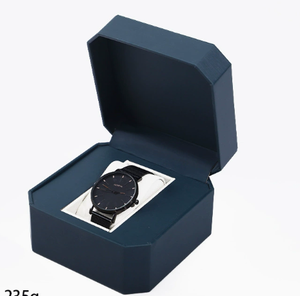 Boîte cadeau pour montre en cuir avec insert coussin blanc, boîte de rangement pour montre à bracelet, pour cadeau d'affaires, logo personnalisé disponible - Product Image 3